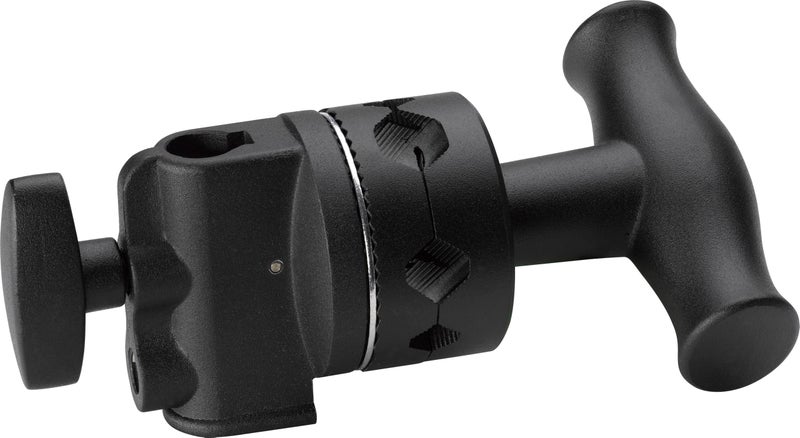 Kupo 2.5" Grip Head with Big Handle, Precision Locking Teeth, Durable Metal Construction, and Smooth Control for Professional Grip Arm Positioning - Black (KG203111)